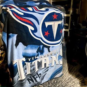 Tennessee TITANS NFL Printed Panel Plush Throw Tailgate Blanket  - 65x76"